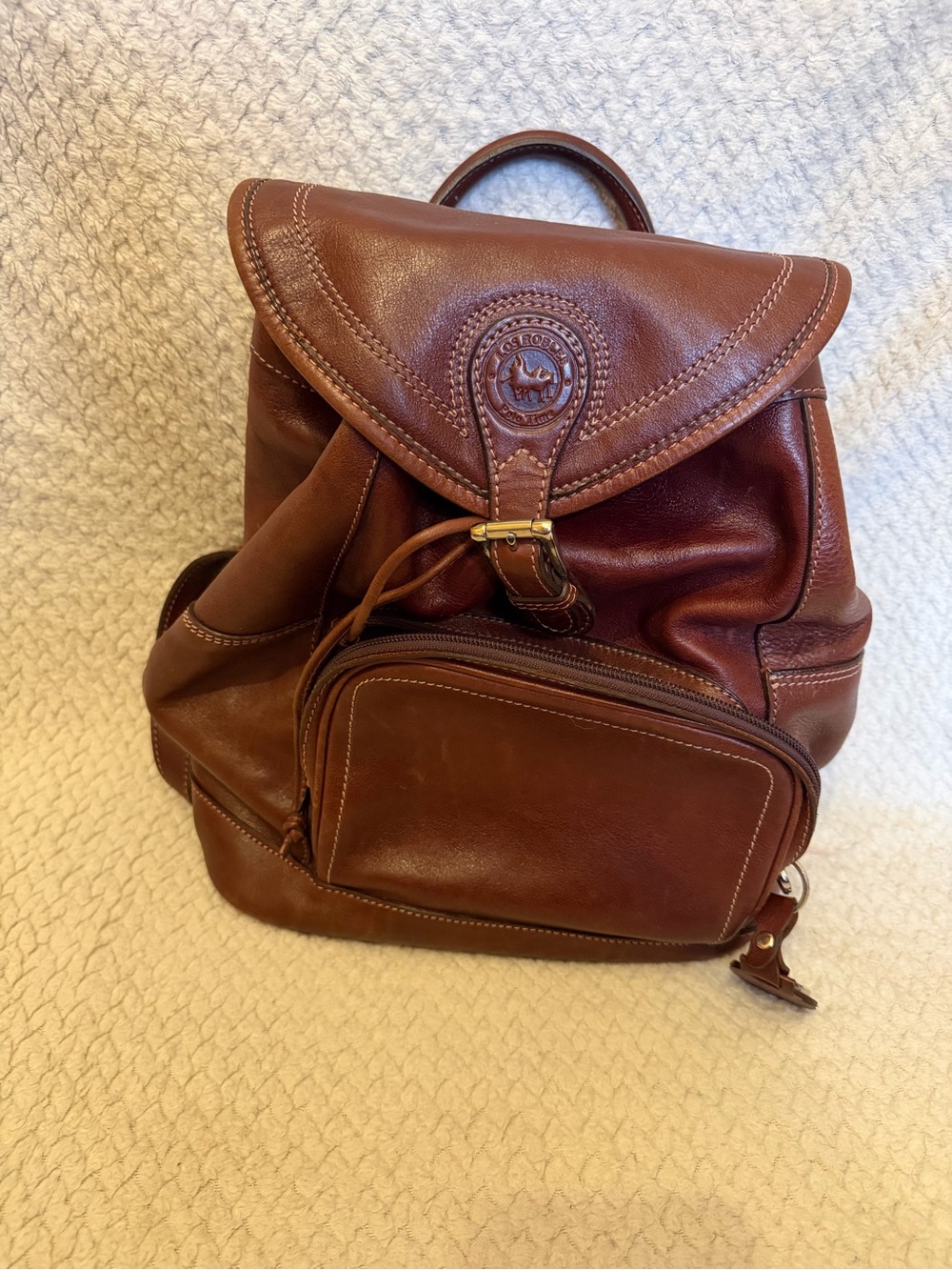 Heritage-Style Brown Leather Backpack - Premium Everyday Carry